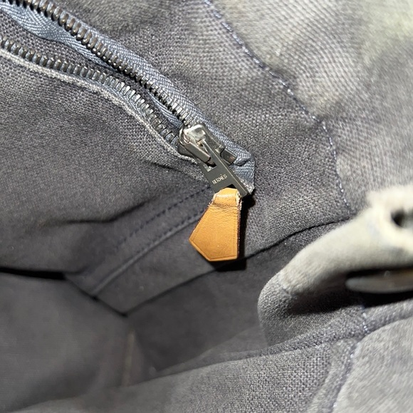 Hermès Grey Canvas Fourre Tout PM Handbag Authentic - Picture 12 of 13